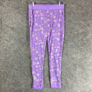 Just Be Pajamas Pants 1X Women's Pull On Stretch 100% Polyester